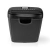 Nedis PASH112BKA4 iratmegsemmisítő, 6xA4 lap, 10 literes tartály, 2.5 m/perc, fekete