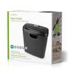 Nedis PASH112BKA4 iratmegsemmisítő, 6xA4 lap, 10 literes tartály, 2.5 m/perc, fekete