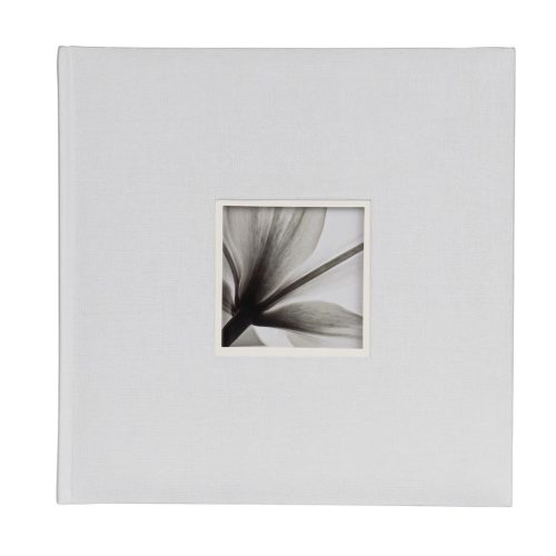 Dörr fotóalbum, ablakos, beragasztós, 34x34cm, 20lap/40oldal, fehér