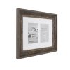 Kenro Bergamo Rustic Brown multi képkeret, 2db 10x15, faerezet hatás, barna