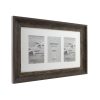 Kenro Bergamo Rustic Brown multi képkeret, 3db 10x15, faerezet hatás, barna