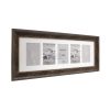 Kenro Bergamo Rustic Brown multi képkeret, 5db 10x15, faerezet hatás, barna