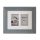 Kenro Bergamo Grey multi képkeret, 2db 10x15, faerezet hatás, szürke