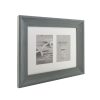 Kenro Bergamo Grey multi képkeret, 2db 10x15, faerezet hatás, szürke