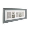 Kenro Bergamo Grey multi képkeret, 5db 10x15, faerezet hatás, szürke