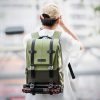 K&F Concept Beta Backpack 20 literes, fotós hátizsák, sötét zöld színben