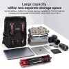 K&F Concept Beta Backpack 20 literes, fotós hátizsák, fekete barna színben