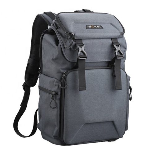 K&F Concept 13.098V1 professzionális kamera hátizsák, laptop zsebbel, szürke (15.6")