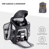 K&F Concept Alpha Backpack 25 literes, fotós hátizsák, vízálló, szürke