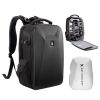 K&F Concept hardshell professzionális kamera hátizsák, 22L, 15.6 laptop zseb, fekete