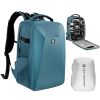 K&F Concept hardshell professzionális kamera hátizsák, 22L, 15.6 laptop zseb, kék