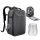 K&F Concept hardshell professzionális kamera hátizsák, 22L, 15.6 laptop zseb, szürke