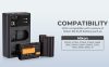 K&F Concept hordozható dupla MH-25 akkumulátor töltő, USB-C, 2db EN-EL15 akkumulátorhoz