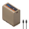 K&F Concep NP-F970 akkumulátor 10500mAh, USB-C csatlakozóval