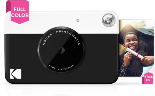 Kodak Printomatic instant fényképezőgép, Zink 2x3" papírméret, fekete