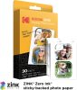 Kodak Zink instant fotópapír, 2x3" papírméret, előre kivágott 2 matrica, 30db