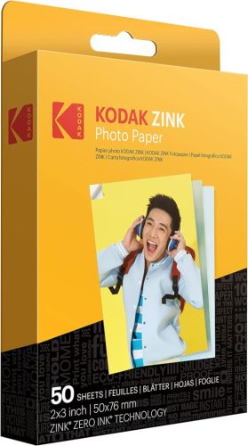 Kodak Zink instant fotópapír, 2x3" papírméret, 50db