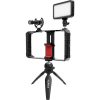 Synco Vlogger Kit 1 vlogging szett okostelefonokhoz, mikrofon, LED, mini állvány, mobiltelefon cage