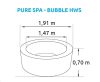 Marimex Pure Spa Bubble HWS felfújható pezsgőfürdő