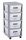 Curver Infinity Dots 4x11L fiókos polc, fehér-szürke