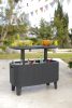 Kerti asztal Keter Bevy Bar Cool grafit rattan