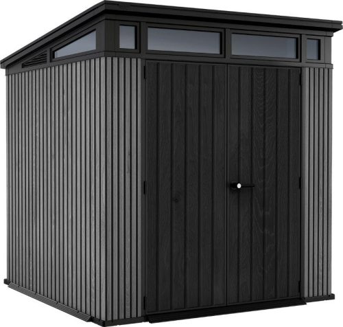 Keter PENT Signature 7 x7 kerti tároló Vertical szürke, padlóval