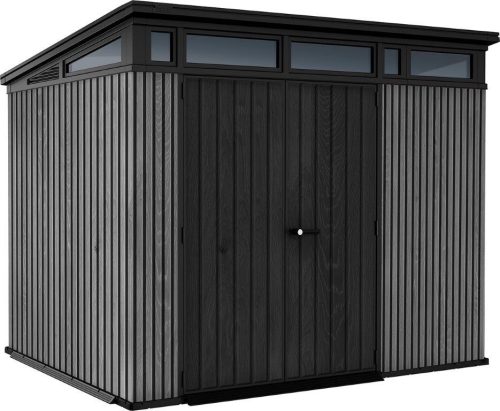 Keter PENT Signature 9 x7 kerti tároló Vertical szürke, padlóval