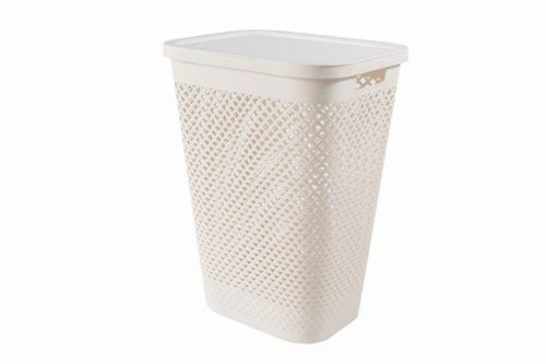 Curver Pure 55 l krém szennyestartó fedéllel
