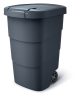 Prosperplast Wheeler 95 l szemetes – antracit színű, fekete fedéllel