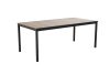Keter Porto 200 kerti asztal, 8 személyes, 200 x75 x95cm, fekete acél váz, aswhood