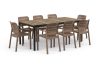 Keter Porto 200 kerti asztal, 8 személyes, 200 x75 x95cm, fekete acél váz, aswhood