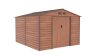 G21 GAH 884 kerti tároló, 8.8m2, 277 x319 x198cm, 117cm széles ajtó, horganyzott acél, barna