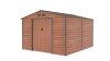 G21 GAH 884 kerti tároló, 8.8m2, 277 x319 x198cm, 117cm széles ajtó, horganyzott acél, barna