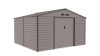 G21 GAH 1085 kerti tároló, 10.9m2, 340 x319 x205cm, 138cm széles ajtó, horganyzott acél, szürke