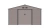 G21 GAH 1085 kerti tároló, 10.9m2, 340 x319 x205cm, 138cm széles ajtó, horganyzott acél, szürke