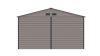 G21 GAH 1085 kerti tároló, 10.9m2, 340 x319 x205cm, 138cm széles ajtó, horganyzott acél, szürke