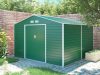 G21 GAH 1085 kerti tároló, 10.9m2, 340 x319 x205cm, 138cm széles ajtó, horganyzott acél, zöld