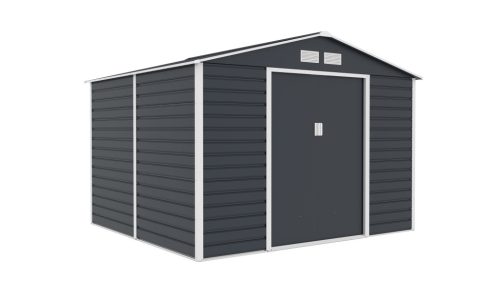 G21 GAH 706 kerti tároló, 7.1m2, 277 x255 x198cm, 117cm széles ajtó, horganyzott acél, antracit