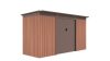 G21 GRAH 483 kerti tároló, 4.8m2, 340 x142 x184cm, 138cm széles ajtó, horganyzott acél, barna