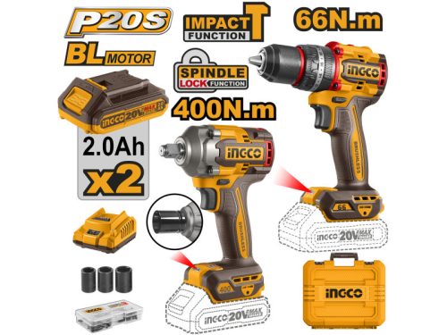 Ingco CKLI20275E Akkus erőcsomag 20 V