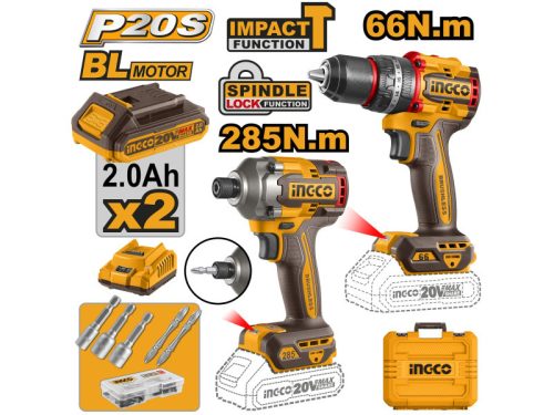 Ingco CKLI20277E Akkus erőcsomag 20 V