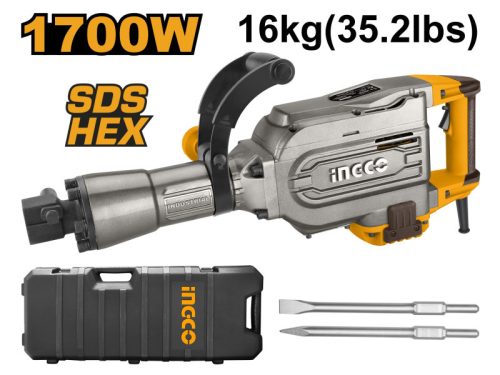 Ingco PDB17008 Bontókalapács 45 J 1700 W SDS-Hex