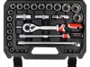 Yato YT-12660 Dugókulcs készlet 60 részes 1/2" 1/4" CrV