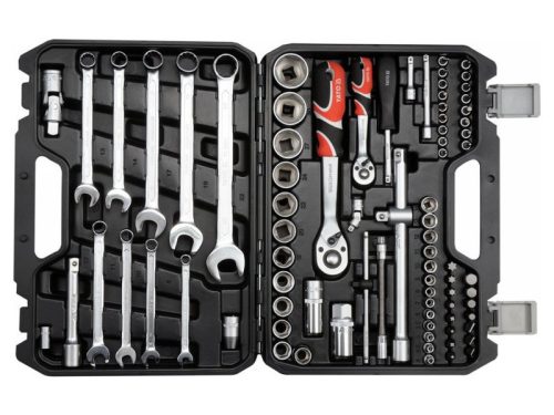 Yato YT-12691 Dugókulcs készlet 82 részes 1/4", 1/2" CrV