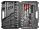 Yato YT-38801 Dugókulcs készlet 120 részes 1/4", 3/8", 1/2" CrV