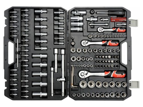 Yato YT-38931 Dugókulcs készlet 173 részes 1/4", 3/8", 1/2" CrV