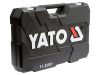 Yato YT-38931 Dugókulcs készlet 173 részes 1/4", 3/8", 1/2" CrV