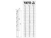 Yato YT-41605 Csigafúró készlet 25 részes 1-13 mm HSS Co