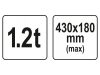 Yato YT-79943 Rönkhasító 1,2 t