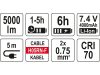 Yato YT-81811 Akkus állványos LED dupla reflektor 5000 lumen